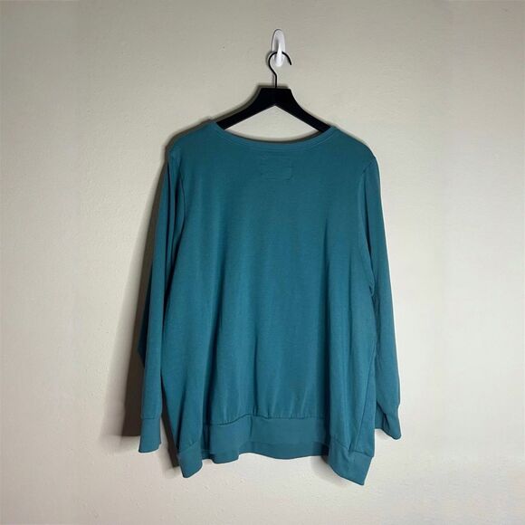 Torrid My Hero Academia Teal Cozy Fleece Sweatshirt - Picture 2 of 8